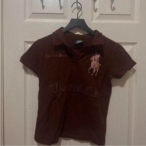 The MOWALOLA Brown Cactus Jack Polo in size S